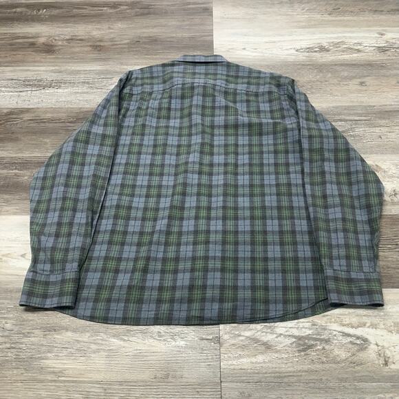 UNTUCKit Tartan Plaid Green Blue Mens 3XL Long Sleeve Chest Pocket Button Shirt - Picture 3 of 8